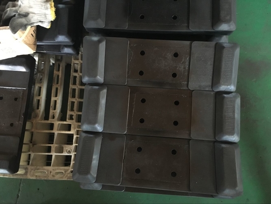 500 mm di larghezza 171 catena di lancio su gomma nero escavatore e cuscinetti in gomma di acciaio