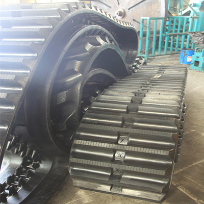 500x100x62 Large Dumper Rubber Track con meno danni al suolo