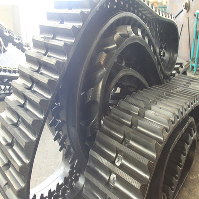 500x100x62 Large Dumper Rubber Track con meno danni al suolo