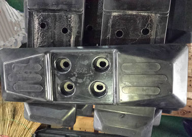Cuscinetti di gomma durevoli della pista per gli escavatori con la larghezza di lunghezza 125mm di 450mm