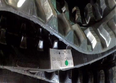 Tracce di gomma per escavatori 180 * 72 * 34 con larghezza di 180 mm Ingegneria Escavatori Parti di macchinari