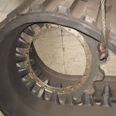 800x150x68 LD1000 Tracciato di gomma per scaricatori Ricambi per macchine da costruzione