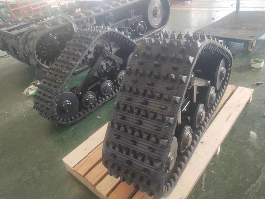 sistema di pista di gomma ampio 255mm portante 600kg per il trattore
