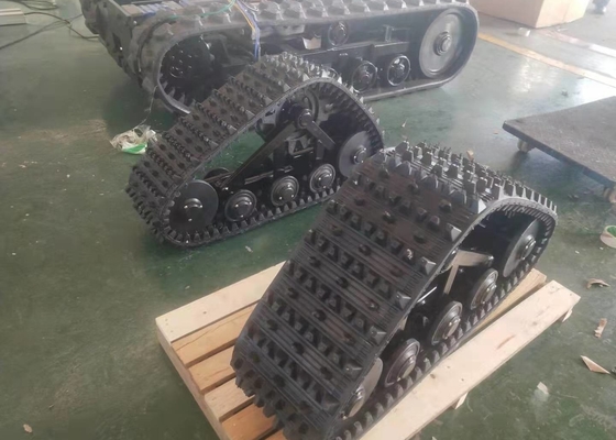 sistema di pista di gomma ampio 255mm portante 600kg per il trattore